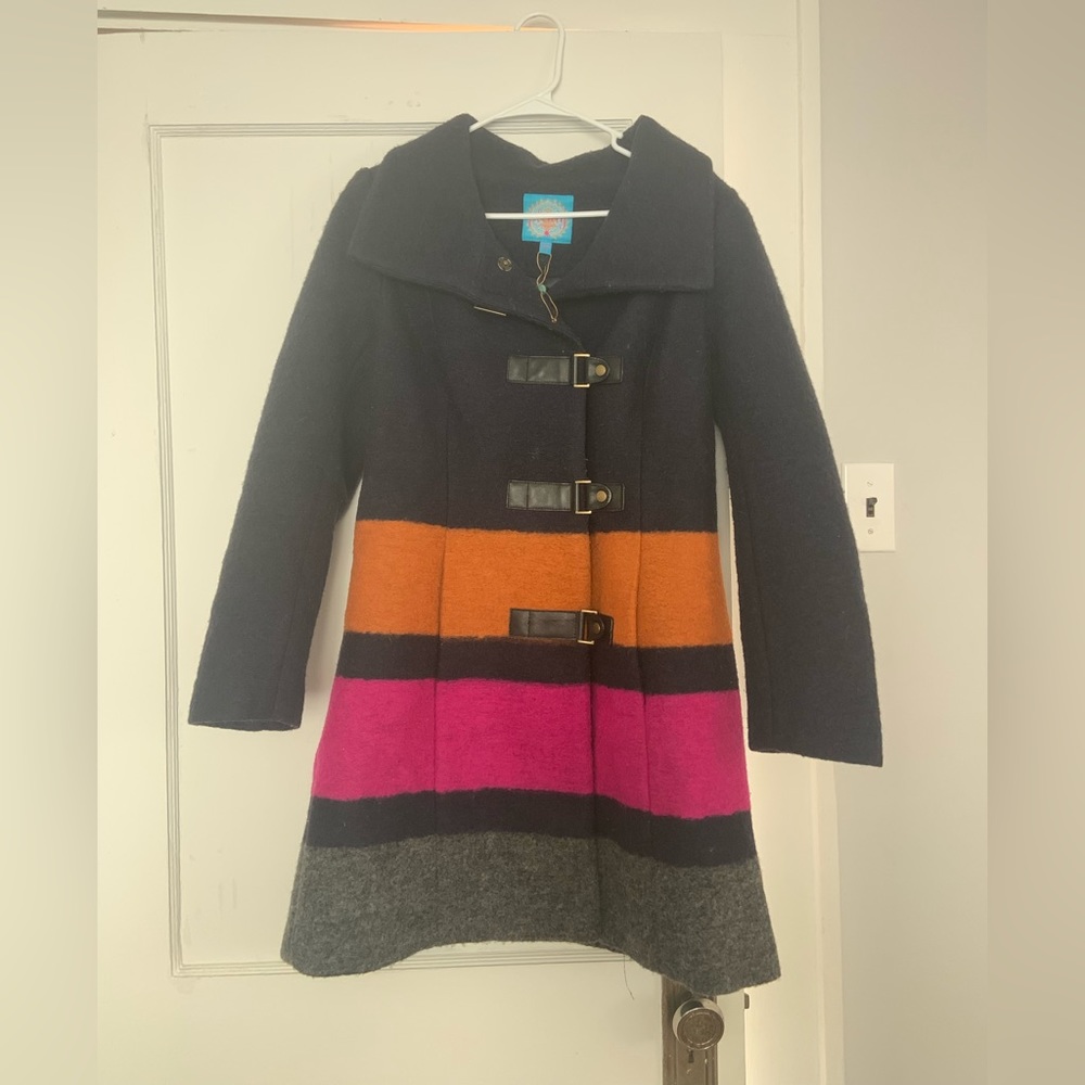 Plenty by Tracy Reese wool striped coat